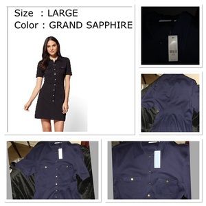 😍NWT Blue Button Down Dress😍